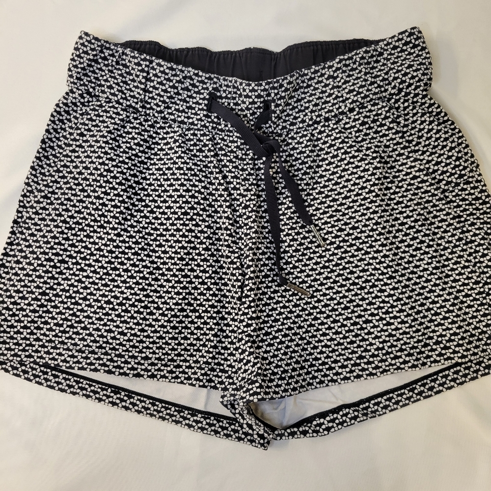 Lululemon Athletica Monochrome High Waist Shorts